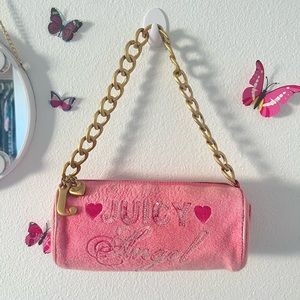 SEND OFFERS Juicy Couture rare pink ‘juicy angel’ barrel bag 💞